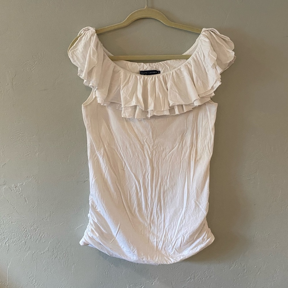 Ralph Lauren Blue label Ruffle Top